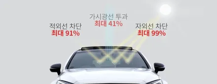 인천 브이쿨썬팅 K시리즈 스팅어 열반사 틴팅 홀릭