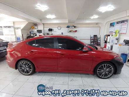 아반떼AD 반사필름 인천브이쿨 NH 측후면 썬팅 재시공