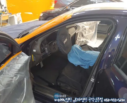 인천썬팅 기존쿠폰필름 제거후 브이쿨K 시리즈로 재시공한 스팅어