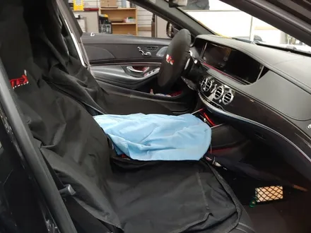 벤츠 S500 전면 버텍스700 썬팅 +QXD3000프로+지넷GB1000 장착