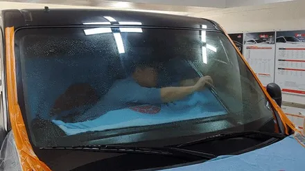 인천 대형차썬팅 상용차 승합밴 르노마스터 루마 래티튜드