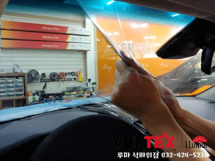 그랜저IG 피너쿨에서 버텍스900/700 인천 썬팅재시공