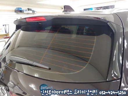 QM6 아메시스트블랙 루마 썬팅 래티튜드 블랙박스 QXD1500 시공