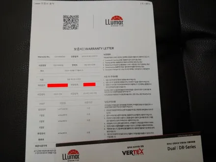 인천 렉스턴스포츠 썬팅 및 블랙박스 장착 (루마 래티튜드,아티젠)