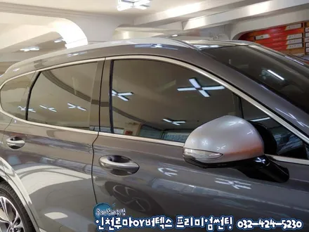 인천 신차썬팅 신차검수부터 블랙박스까지 패키지시공 싼타페TM