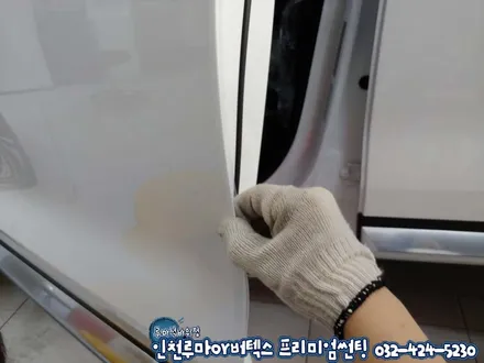 인천 싼타페TM 자동차 윈도우 틴팅 필름 루마 버텍스700 썬팅