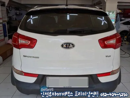인천 스포티지R 썬팅색빠짐이 심해 루마 버텍스500으로 썬팅재시공