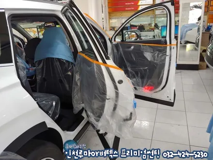 인천 싼타페TM 자동차 윈도우 틴팅 필름 루마 버텍스700 썬팅