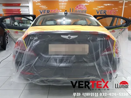인천신차검수 제네시스G70 루마버텍스 썬팅시공
