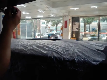 인천 아우디A6 루마 반사필름 버텍스650 측후면 썬팅 재시공