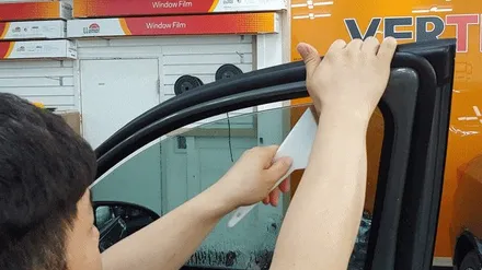 인천 쏘나타DN8 햄턴그레이 루마 썬팅 버텍스900/700 시공