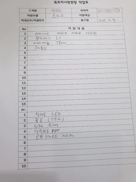 쉐보레 스파크 신차패키지 / 목포, 광주, 나주