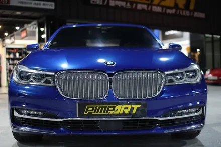 BMW 750Li xDrive / 3M 유광 딥 블루 메탈릭(Gloss Deep Blue Metallic) 전체랩핑 시공기 / 구미시 인의동