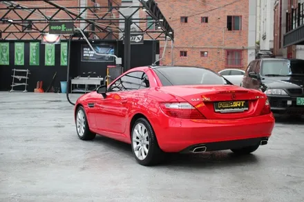 [구미 전체랩핑] [핌프아트] 벤츠 SLK 350 AMG Avery(에이버리) - 유광 카마인레드 전체랩핑 / 구미시 인의동