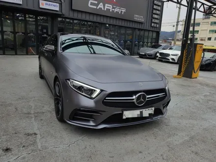 구미 전체랩핑 썬팅시공 벤츠 CLS53amg 사틴다크그레이/ 솔라가드 퀀텀. / 구미시 인의동