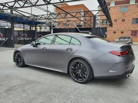 구미 전체랩핑 썬팅시공 벤츠 CLS53amg 사틴다크그레이/ 솔라가드 퀀텀. / 구미시 인의동