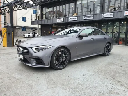 구미 전체랩핑 썬팅시공 벤츠 CLS53amg 사틴다크그레이/ 솔라가드 퀀텀. / 구미시 인의동
