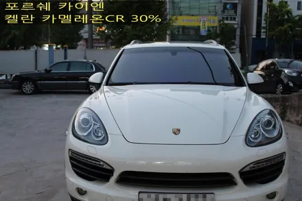 포르쉐 카이엔 켈란 카멜레온 컬러썬팅 시공.