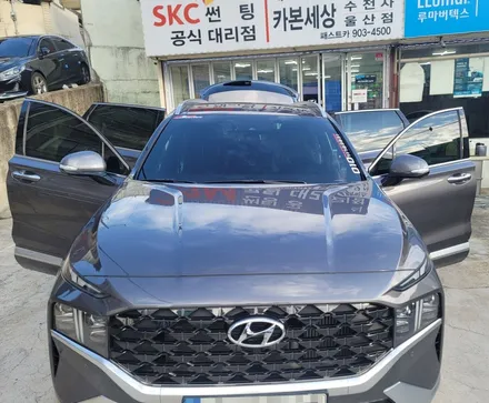울산썬팅 싼타페TM 버텍스700 재시공하고 여름 나기
