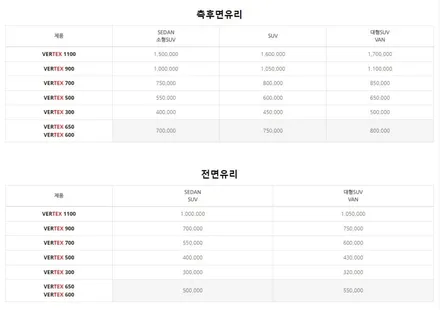 차량유리 이상의 시인성은 바로 루마 버텍스 썬팅이 시작입니다.