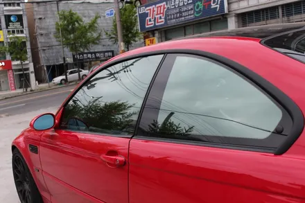 울산썬팅 시공 전문점에서 BMW M3 E46 미러반사썬팅 시공