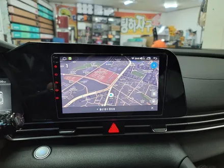 아반떼 CN7 하이브리드 9인치 안드로이드 올인원 네비게이션 장착 [울산 패스트카]