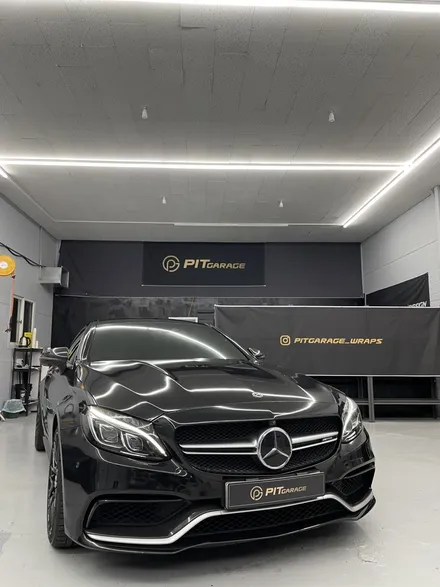 용인랩핑 벤츠 C63AMG 전체랩핑으로분위기바꾸기!! / 용인, 광교, 동탄, 소원