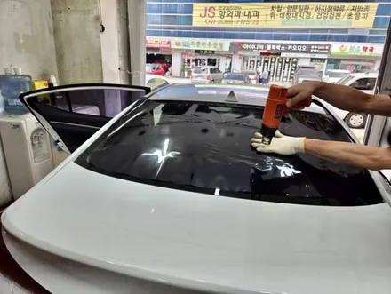 장안동 아반떼AD 열선썬팅 재시공 / 서울 성동구 용답동