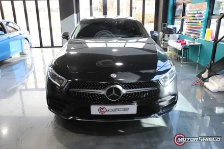 [대전랩핑 대전PPF 모터쉴드] 지긋지긋한 돌빵걱정, 이제 안녕! 벤츠 CLS450 4MATIC 스톤칩방지PPF + 실내 카본 랩핑 / 대전 유성구