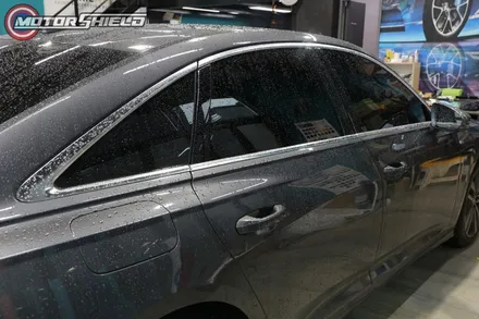 아우디 A6(C8) 전체 크롬 딜리트 텍랩 HD글로스 블랙 by 대전랩핑 & 대전PPF 모터쉴드 / 대전 유성구