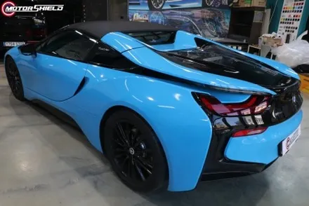 BMW i8 에이버리 사틴블랙 전체랩핑 시공by 대전랩핑 & 대전PPF 모터쉴드 / 대전 유성