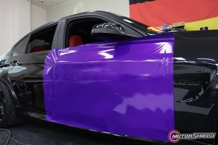 모터쉴드 BMW M3 퍼플 전체랩핑 / 대전 유성
