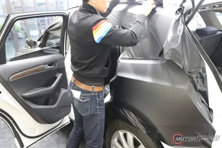 아우디 Q5 사틴블랙 전체 랩핑 시공기 / 대전 유성