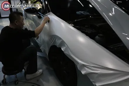블랙 앤 화이트 정석 조합 BMW I8 사틴 화이트 유광 블랙 투톤 전체 랩핑by 대전랩핑 & 대전PPF 모터쉴드 / 대전 유성구