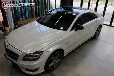 벤츠 CLS63 3M 글로스 블랙 루프스킨 재시공 by 대전랩핑 & 대전PPF 모터쉴드 / 대전 유성구
