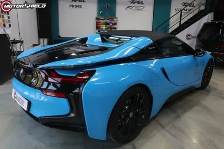 BMW i8 에이버리 사틴블랙 전체랩핑 시공by 대전랩핑 & 대전PPF 모터쉴드 / 대전 유성