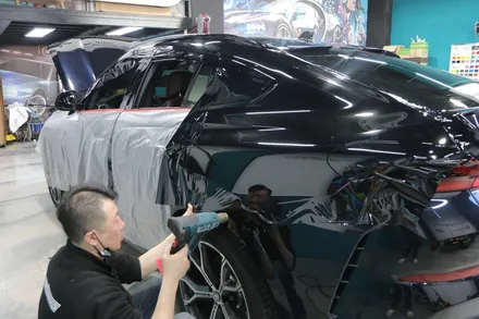 BMW X6 LB 피아노 블랙 유광 전체 랩핑 고광택 시공 전체 시공by 대전랩핑 & 대전PPF 모터쉴드 / 대전 유성구