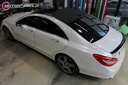 벤츠 CLS63 3M 글로스 블랙 루프스킨 재시공 by 대전랩핑 & 대전PPF 모터쉴드 / 대전 유성구
