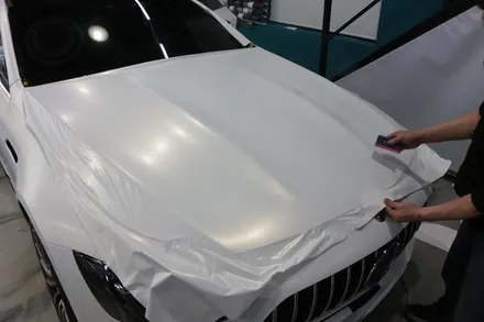 이젠 사틴으로 즐기자 메르세데스 벤츠 GT43 AMG라이트 PPF, 필름 3M 사틴 펄 프로즌 바닐라 전체랩핑 by 대전랩핑 & 대전PPF 모터쉴드 / 대전 유성구