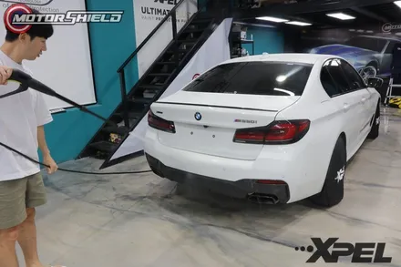 BMW 550I 엑스펠 스텔스 + 얼티메이트 플러스 블랙 전체시공 by 대전랩핑 & 대전PPF 모터쉴드 / 대전 유성구