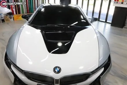 BMW i8 3M 사틴 프로즌 바닐라 전체랩핑 by 대전랩핑 & 대전PPF 모터쉴드 / 대전 유성
