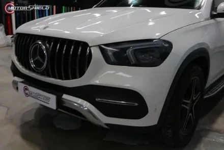 벤츠 GLE 300d 3M 사틴 펄 화이트 전체랩핑 시공by 대전랩핑 & 대전PPF 모터쉴드 / 대전 유성구