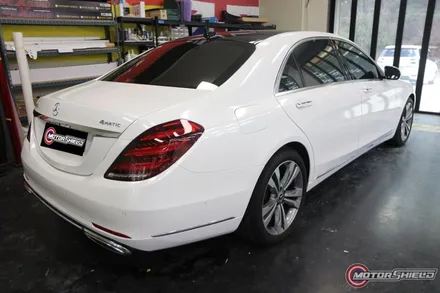 [대전랩핑] 벤츠 S400D 화이트펄 전체랩핑 시공기 / 대전 유성