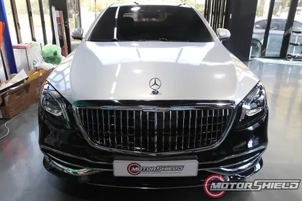 벤츠 마이바흐 S560 매트 메탈릭 실버 듀오톤 랩핑 / 대전 유성구