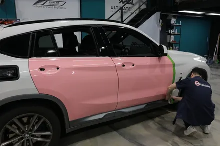BMW X4 이노즈텍 체리 블라썸 전체 랩핑 by 대전랩핑 & 대전PPF 모터쉴드 / 대전 유성구
