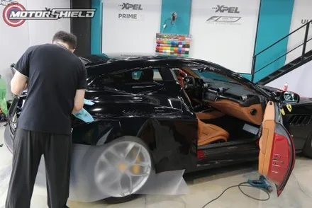 페라리 GTC4 루쏘 LB필름 고광택 유광 블랙 전체랩핑 by 대전랩핑 & 대전PPF 모터쉴드 / 대전 유성구