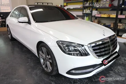 [대전랩핑] 벤츠 S400D 화이트펄 전체랩핑 시공기 / 대전 유성