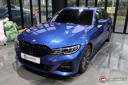 [대전랩핑, 대전PPF] BMW3시리즈 헤드라이트PPF, 그릴 랩핑 by 모터쉴드 / 대전 유성구