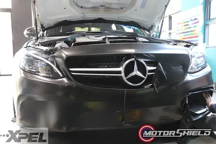 벤츠 C63AMG 스톤칩PPF 패키지 + 사틴블랙 전체랩핑 + 데칼 포인트 [대전랩핑, 대전PPF 모터쉴드] / 대전 유성구