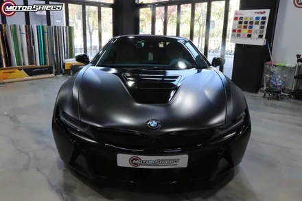 BMW i8 에이버리 사틴블랙 전체랩핑 시공by 대전랩핑 & 대전PPF 모터쉴드 / 대전 유성